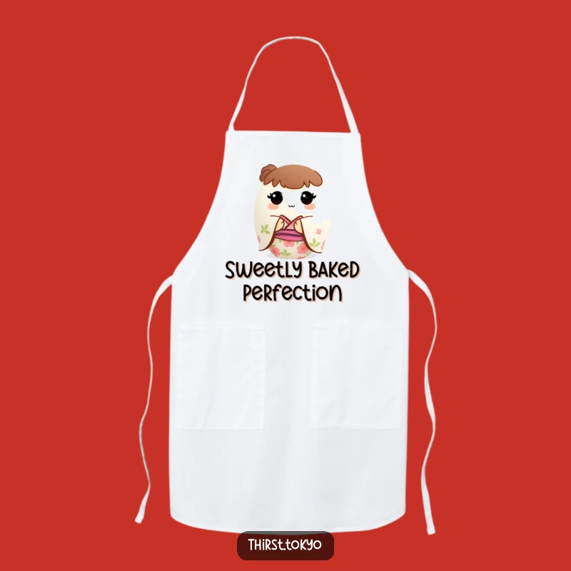 Funny Mochi Kimono Apron: Cute Round Kitchen Gift