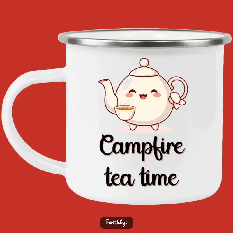Funny Teapot Sleeve Camping Mug: Cheerful Cup Gift