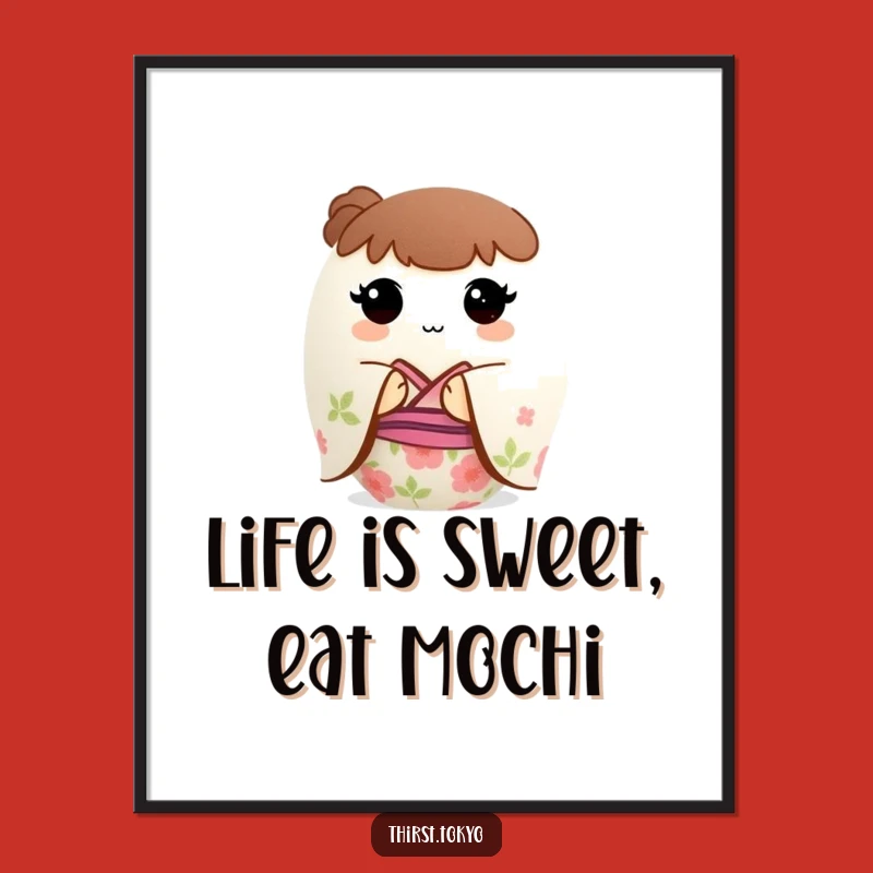 Mochi Wall Art Free Printable: Floral Kimono Decor Downloadable